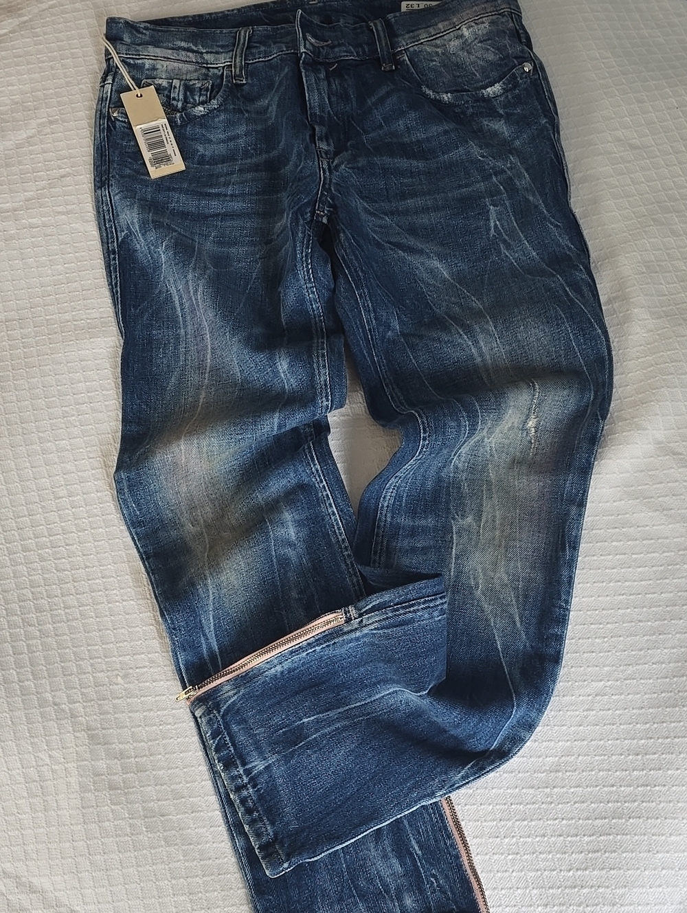 💥Diesel Zivy Women’s Distressed Skinny Jeans W30 L32 Made in Italy NWT
